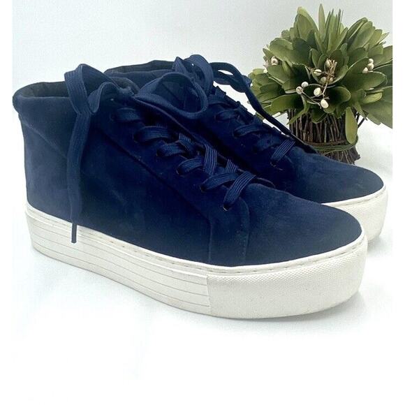 Kenneth Cole NY Janette Blue White Platforms Y2K , Women's Sz 7.5 - Picture 6 of 12